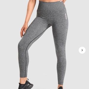 Gymshark Adapt Marl Seamless Leggings - Black - S